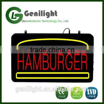 Ultra Bright LED Neon Light Animated Motion Hamburger Sign