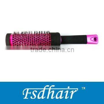 Plastic aluminum barrel hair brush