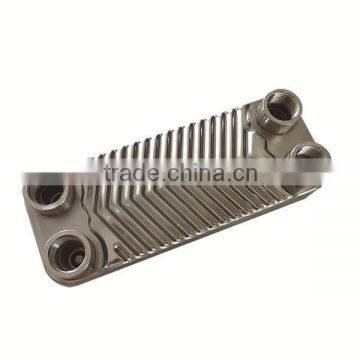 Brazed titanium plate heat exchanger for showcase