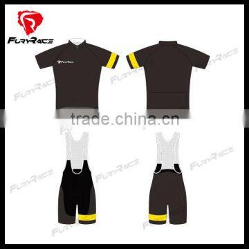 Black Custom Cycling Clothing Suit Bicycle Cycling Bib Shorts