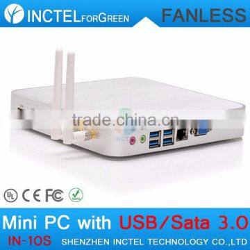 8G RAM 64G SSD 1TB HDD Fanless Mini Desktop PC Computer HTPC Intel Celeron 1037U Dual Core Ultra Thin Aluminium PC Computer photo-3