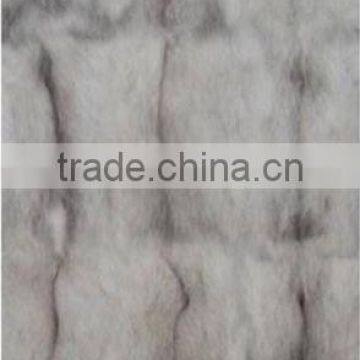 fox belly fur plate , white color