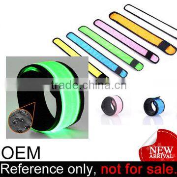 Bulk Blank Night Events Gift Cheap Custom Flashing LED Snap Wristband