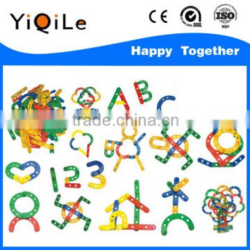 Letter shaped kids connection toys funny kids assembling toys cheap modern toys for children