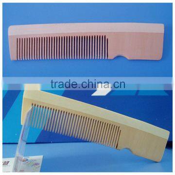 Nature color hair wood comb