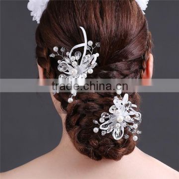 MYLOVE bridal crystal pearl hair clip wedding jewelry factory direct sale MLF092