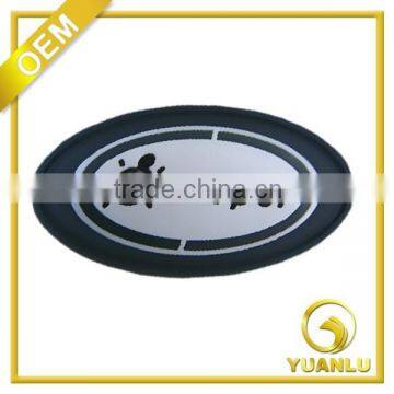 2015 custom logo 3D emboosed rubber patch