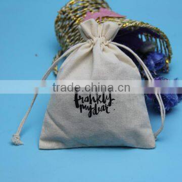 China Factory White Mini Bag Sealing and Handling Cotton Pouch