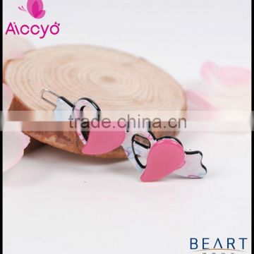 New types plastic heart shape acrylic hairpin