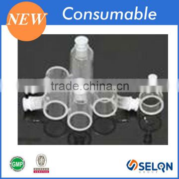 SELON CYLINDERICAL QUARTZ AND GLASS CUVETTES WITH STOPPER