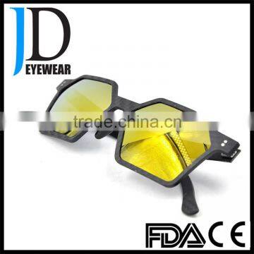 High Quality Custom Logo Fashion Novel Polygonal Frame Carbon Fiber Eyeglasses