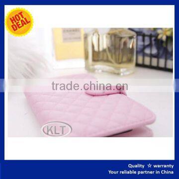 Colour Grid Folio Soft Sheepskin Wallet Leather Case for Htc Desire photo-5