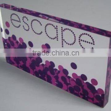 acrylic block/acrylic sign/acrylic nameplate/acrylic sign plate, nameplate