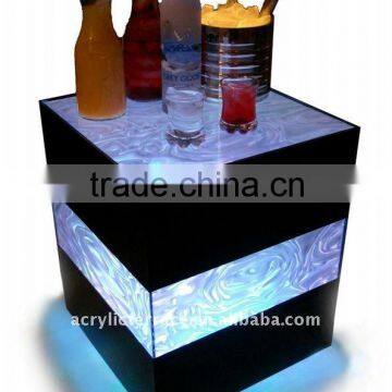 LED illuminated cocktail furniture