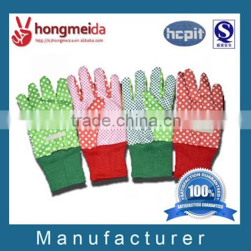 PVC Dots Knitted Garden Working Glove