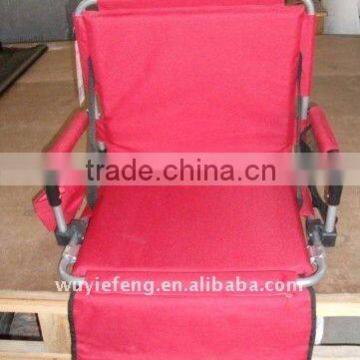 Portable folding stadium chair /heavy duty stadium seat with armrest