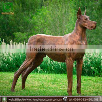 dog sculpture lifesize bronze sculpture