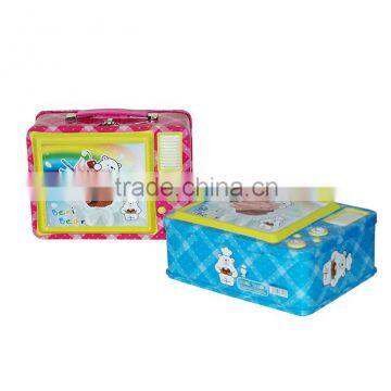 TV Shape Kids Tin Coin Bank With Handle and Lock photo-4