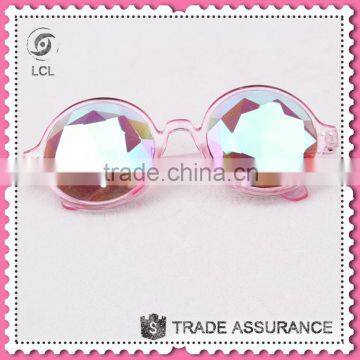 Party wear fashion glasses, pink legs kaleidoscope glasses