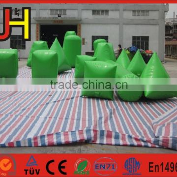 Factory Directly Produce 16 PCS 0.6mm PVC Material Used Inflatable Paintball Bunkers For Sale