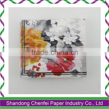 Wholesale Scent Flower Patterns Printed Paper Napkin for Restaurant