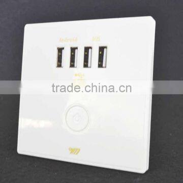 Factory Supply Double Usb Wall Switched Socket Wall Usb Charger photo-2