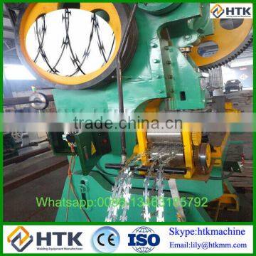 best quality hot dip galvanized concertina razor barbed wire making machine