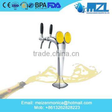 3 Liters Three Taps Chrome Plated Draft Beer Tower China Factory photo-2
