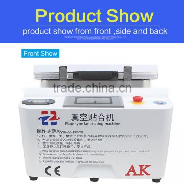 AK with pneumatic lock New 12inch lcd repair glass refurbish laminate oca film laminating machine for samsung and for iphone oca