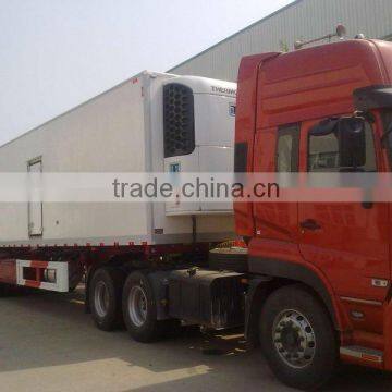 Three Axles Semi-trailer Refrigerator Truck