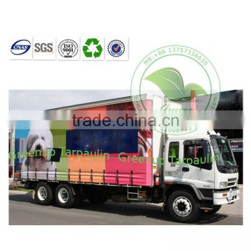 1100dtex Acrylic Treated Tarpaulin Artistical Printed Curtain-side/van body