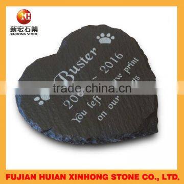 granite animal heart tombstone with new design