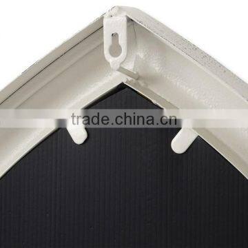 Antique White Gothic Iron Window Mirror photo-2