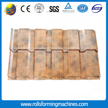 Glazed Tile Roofing Sheet Panel Roll Forming Machine/ Construction Used Color Steel Making Machine photo-2