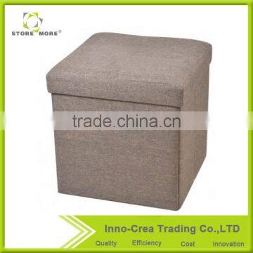 Store More Fabric Foldable Storage Stool photo-2