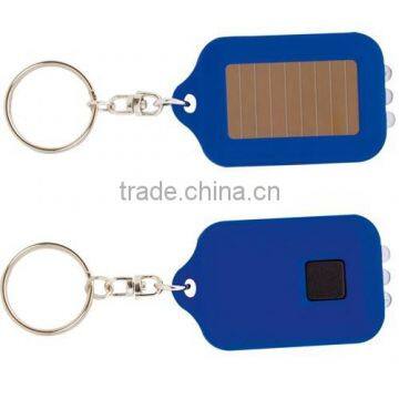 Promotional solar power LED keychain