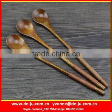 Super Long Natrual Bamboo Carbonized Spoon photo-3