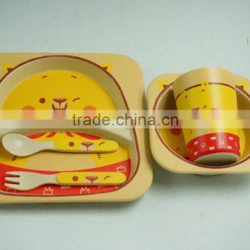 Bio Bamboo Fibre Plant Fibre Kids Dinnerware Set photo-4