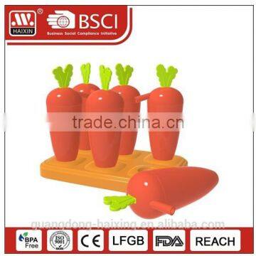 2014 New & Popular Ice Lolly Maker with Straw/ Carrot shape of Ice Lolly Maker with Straw