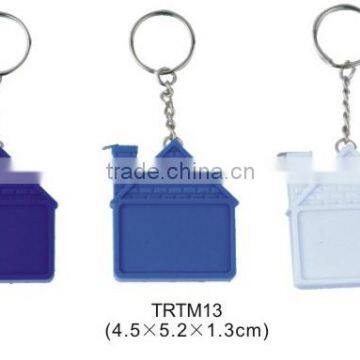 House Shape Key ring plastic tape measure