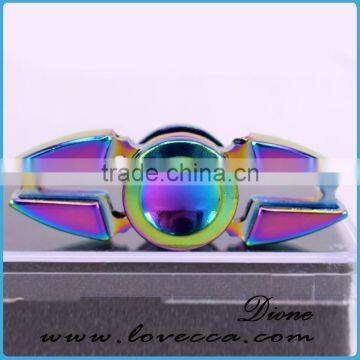 Factory wholesale fidget spinner alloy rainbow , fidget spinner target toy