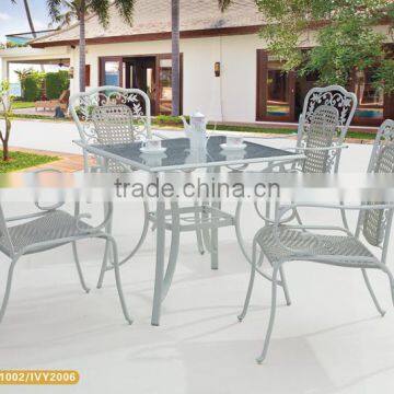 5pcs outdoor garden mental table and chair for restaurant /cafe /patio dining sets