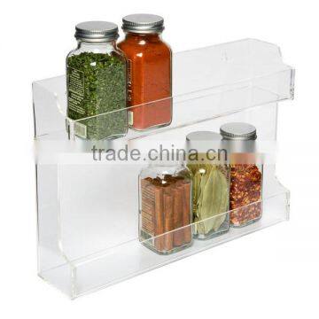 Factory Wholesale Clear Acrylic Wall Mounted/wall Hanging Spice Bottle Rack photo-6