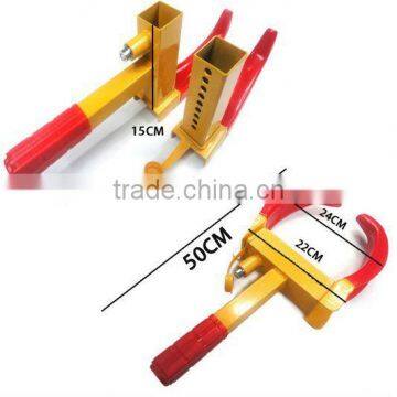 Light Duty Key Wheel Lock Car Caravan Trailer Security Wheel Clamp A1971 photo-4