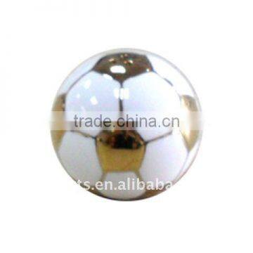 Ceramic Football Salt & Pepper ,e/p Golden
