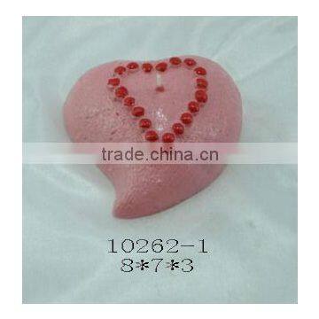 Heart shaped tea light candle