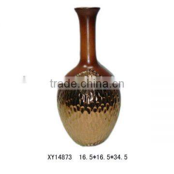 Hammer finish modern ceramic vases