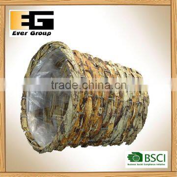 Eco-friendly Nature Rattan Garden Planter Flowerpot and Storage Basket photo-4