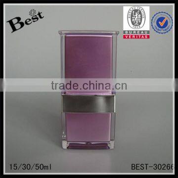 15ml 30ml 50ml Pink Acrylic Lotion Bottle Acrylic Bottle Cosmetic Pump and Plastic Cap photo-3