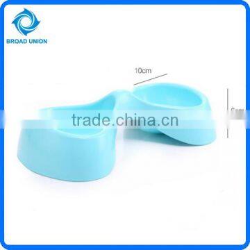 Double Dog Food Bowl Plastic